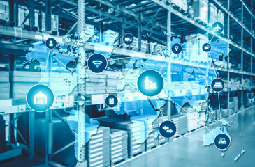 Smart warehouse management system with innovative internet of things technology to identify package...