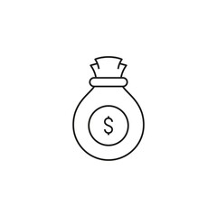 income icon line style graphic design vector