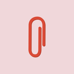 red paper clip