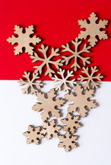 christmas star or snowflake decorations