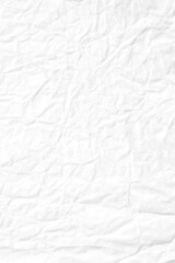 White crumpled paper surface texture