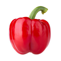 Red Bell Pepper isolated on a white background