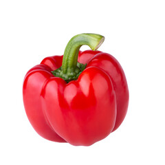 Red Bell Pepper isolated on a white background