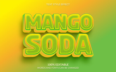 Mango soda text style effect