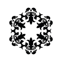 Simple Mandala Shape for Coloring. Vector Mandala. Floral. Flower. Oriental. Book Page. Outline.