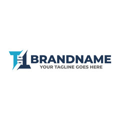 Fototapeta premium Cupboard logo icon vector template. The wardrobe logo wrapped in the initials of the letter T is simple and elegant.