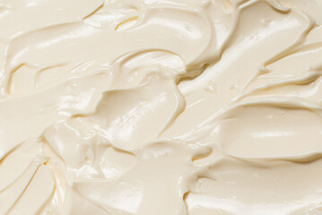 White whipped cream texture.