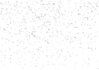 白い背景の銀の紙吹雪