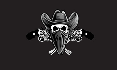 Millitary army skull vector for grup or special forces sniper or sherif