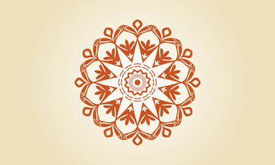 luxury Indian mandala design ornamental beautiful background in historical traditional Muslim and Indian style vector Template.