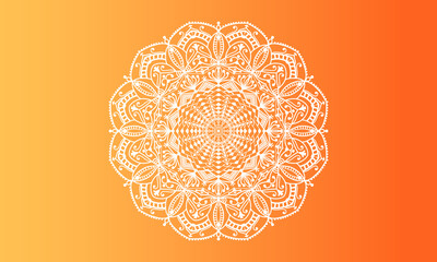 luxury Indian mandala design ornamental beautiful background in historical traditional Muslim and Indian style vector Template.