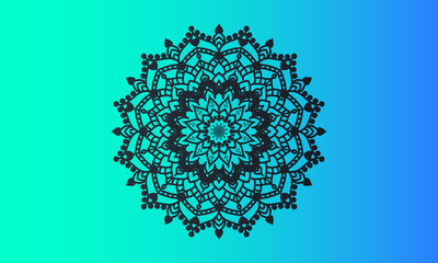 luxury Indian mandala design ornamental beautiful background in historical traditional Muslim and Indian style vector Template.