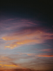sunset in the clouds