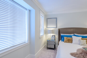 Beautiful and modern home and hotel bedroom interior design.