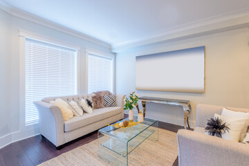 Interior design of a luxury living room