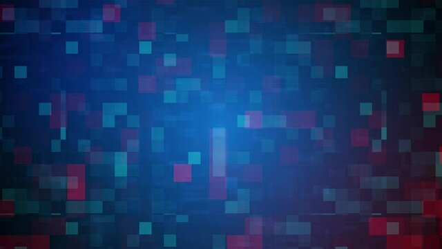 Grid Pixel pattern background. Abstract blinking square shape cyber security background.