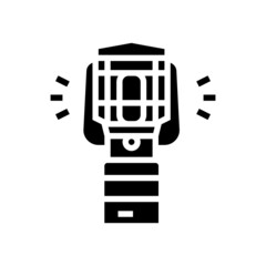 lantern device glyph icon vector. lantern device sign. isolated contour symbol black illustration