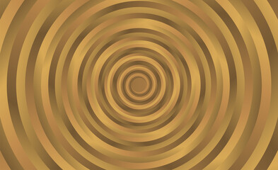 Fototapeta na wymiar golden brown optical illusion spiral abstract background