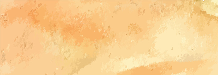 Fondo de textura de acuarela con grano grueso, colores naranjas, amarillos y ocres. Textura vectorizada con espacio para texto o imagen