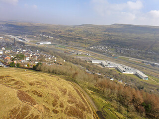 Ebbw Vale in the Welsh Valleys	