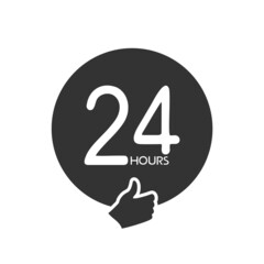 24 hours message symbol