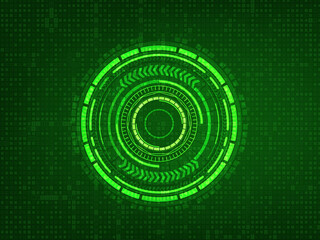 2d illustration Abstract futuristic electronic circuit technology background