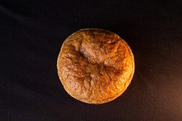 Brown bread burger bun