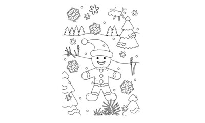 Christmas coloring pages for kids 