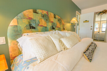 Beautiful and modern home and hotel bedroom interior design.