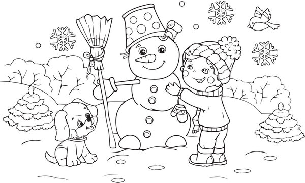 Christmas coloring pages for kids