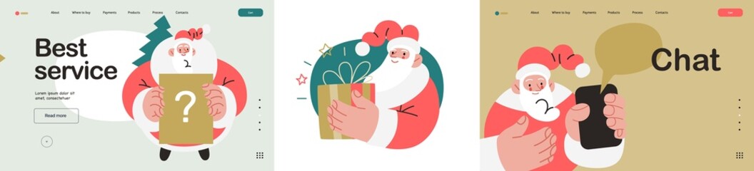 Web Santa - a corporative website page templates and icons set.