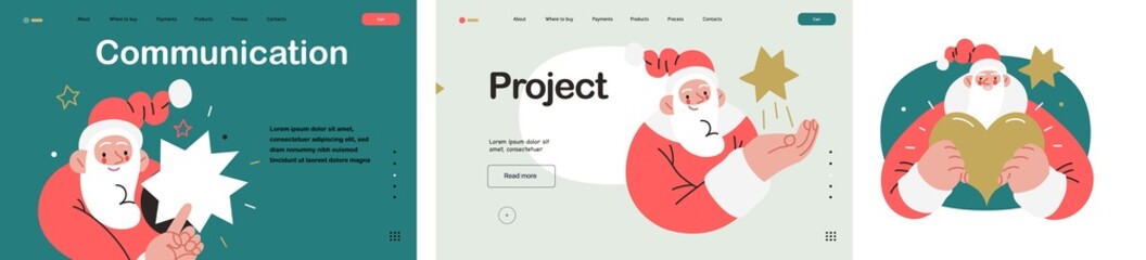 Web Santa - a corporative website page templates and icons set.