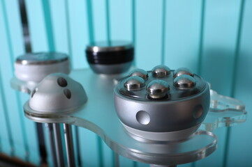 LPG massage procedure. A hardware technique that stimulates metabolism and microcirculation used to...
