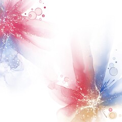 abstract fluid art painting alcohol ink technique blue flower