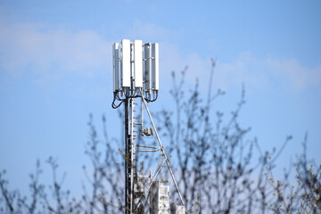 Antenna 5G in a city