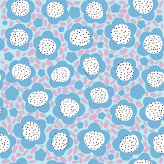 Blue flowers for backgrounds and textile