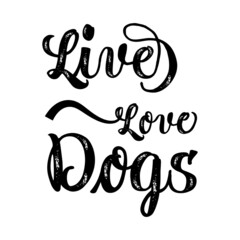 Lives love dogs t shirt design