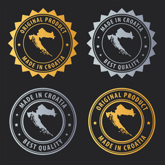 Made in Croatia - gold and silver stamp set. Best quality. Original product.