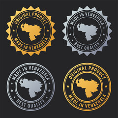 Made in Venezuela - gold and silver stamp set. Best quality. Original product.