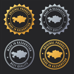 Made in Kazakhstan - gold and silver stamp set. Best quality. Original product.