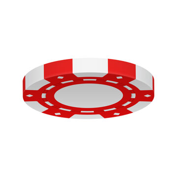 Red Casino Chip Composition