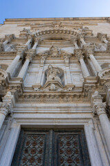 detail of the facade of basilica