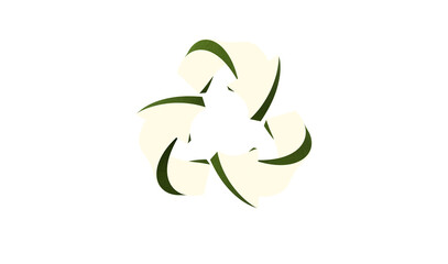 Recycling. Green recycle eco symbol