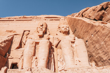 amazing colossus of abu simbel temple 