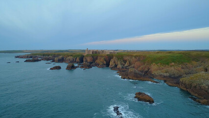 Fototapeta premium New Slains Castle, Aberdeenshire, Scotland - Bram Stoker Dracula Writing Location 
