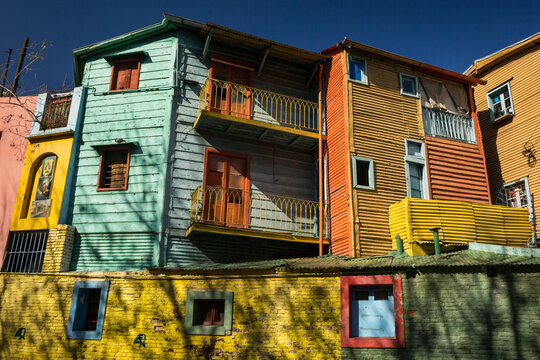 Colorful Conventillos in The Caminito, La Boca 