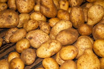 close up of potatoes