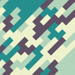 Abstract Geometric Pattern generative computational art illustration