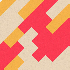 Fototapeta premium Abstract Geometric Pattern generative computational art illustration