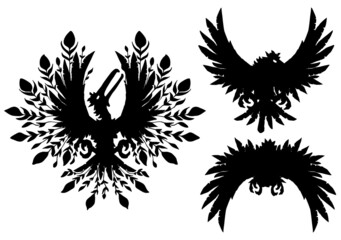 Bird Fantasy Plumage Silhouettes